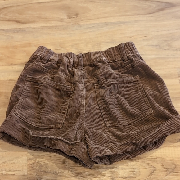 Brown Corduroy Women's Shorts - Picture 4 of 4